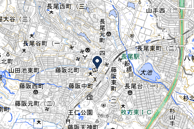 家族葬のファミーユ 枚方長尾ホールの周辺地図