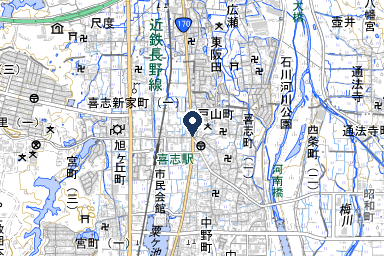 ティア富田林の周辺地図