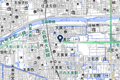 松原天美メモリアルホールの周辺地図