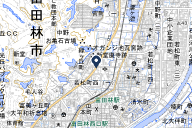 富田林メモリアルホールの周辺地図