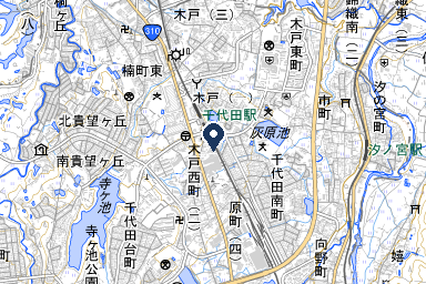 千代田メモリアルホールの周辺地図