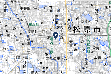 松原ファミリーホールの周辺地図