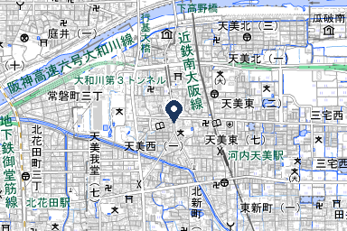 フローラルホール松原会館の周辺地図