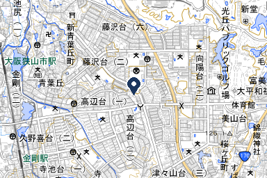 あんらく金剛ホールの周辺地図