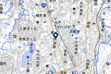 なごみホールの周辺地図