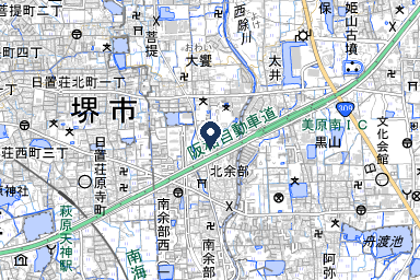 ティア美原の周辺地図