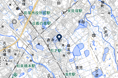 ティア貝塚の周辺地図