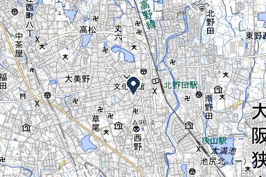 大美野典礼会館の周辺地図