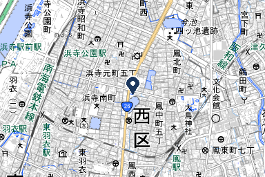 浜寺典礼会館の周辺地図