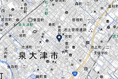 シティホール泉大津の周辺地図