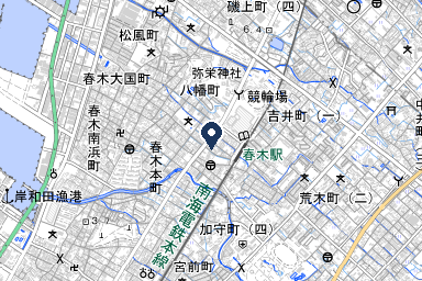 シティホール春木の周辺地図