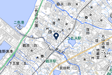 シティホール二色の浜の周辺地図