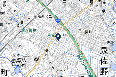 シティホール泉佐野の周辺地図
