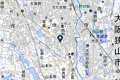 シティホール北野田の周辺地図