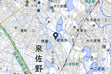 浦田会館 日根野てらすホールの周辺地図