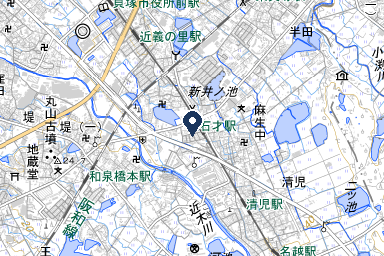 貝塚マトマホールの周辺地図