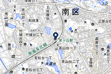 泉ヶ丘メモリアルホールの周辺地図