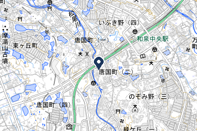 和泉中央メモリアルホールの周辺地図