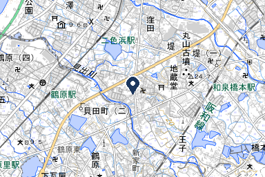 貝塚メモリアルホームの周辺地図