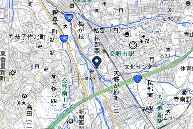 メイプルホール交野の周辺地図
