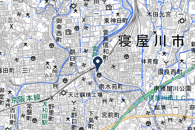 メイプルホール萱島の周辺地図