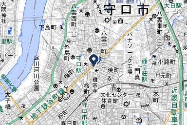 シティホール守口の周辺地図