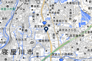 メイプルホールファミリー寝屋川東の周辺地図