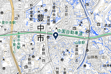 千里玉泉院の周辺地図