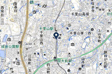 メイプルホール千里山の周辺地図
