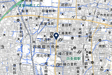 メイプルホール四條畷の周辺地図