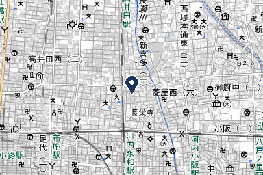 メイプルホール高井田の周辺地図