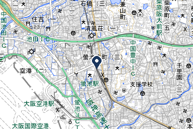 豊中北玉泉院の周辺地図