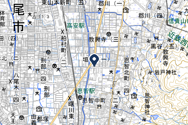 メイプルホール八尾恩智の周辺地図