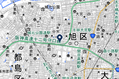 メイプルホール旭の周辺地図