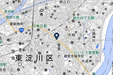 自由な家族葬 千の風 東淀川ホールの周辺地図