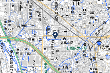 自由な家族葬 千の風 池田ホールの周辺地図