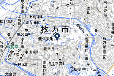 メモリアルホール 枚方飛翔殿の周辺地図