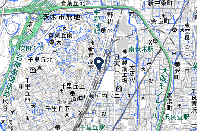 茨木典礼会館の周辺地図