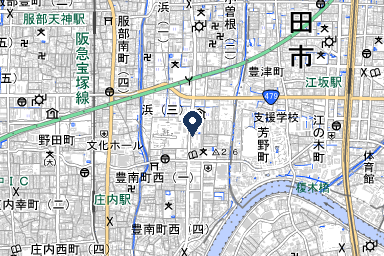 豊中南典礼会館の周辺地図