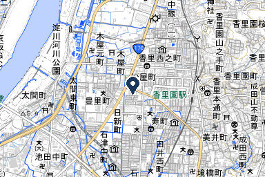 京阪典礼会館の周辺地図