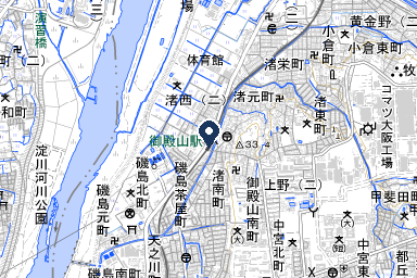 枚方典礼会館の周辺地図