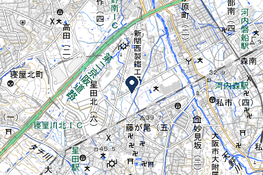 交野典礼会館の周辺地図