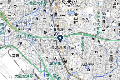 蛍池典礼会館の周辺地図