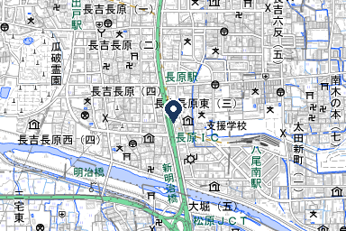 長原典礼会館の周辺地図