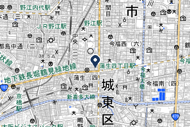 フローラルホール城東会館の周辺地図
