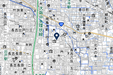 フローラルホール平野会館の周辺地図