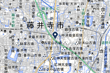 えにしホールの周辺地図