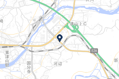 東津山シティホールの周辺地図