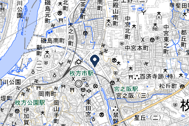 日本御廟の周辺地図