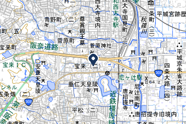 シティホール奈良の周辺地図